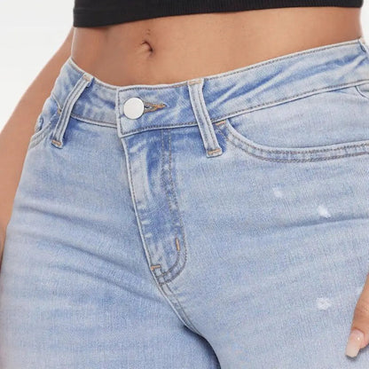 BootyLift™ Mid-Low Rise Stretch Wide-Leg Jeans