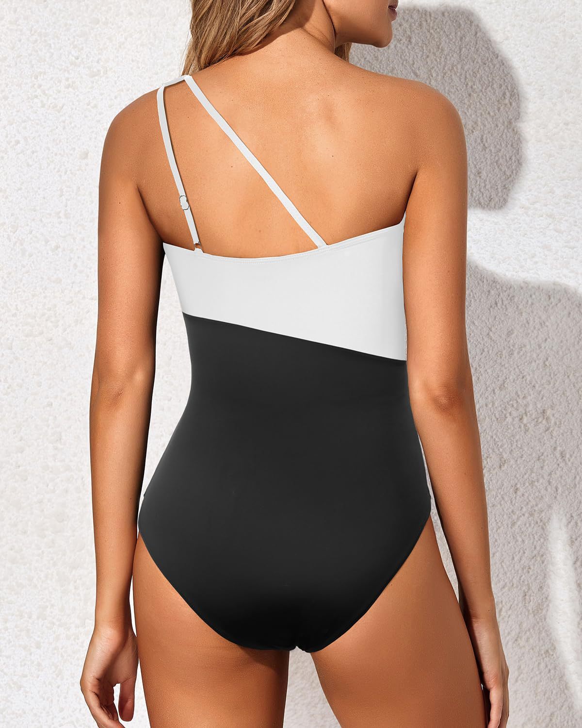 Women's One Shoulder One Piece Swimsuit for Women Tummy Control