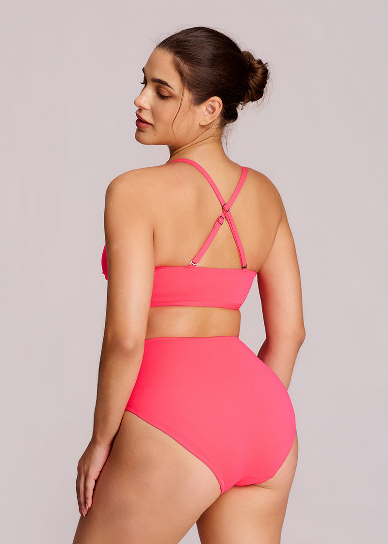 Women's Ruched Tummy Control Bikini Set