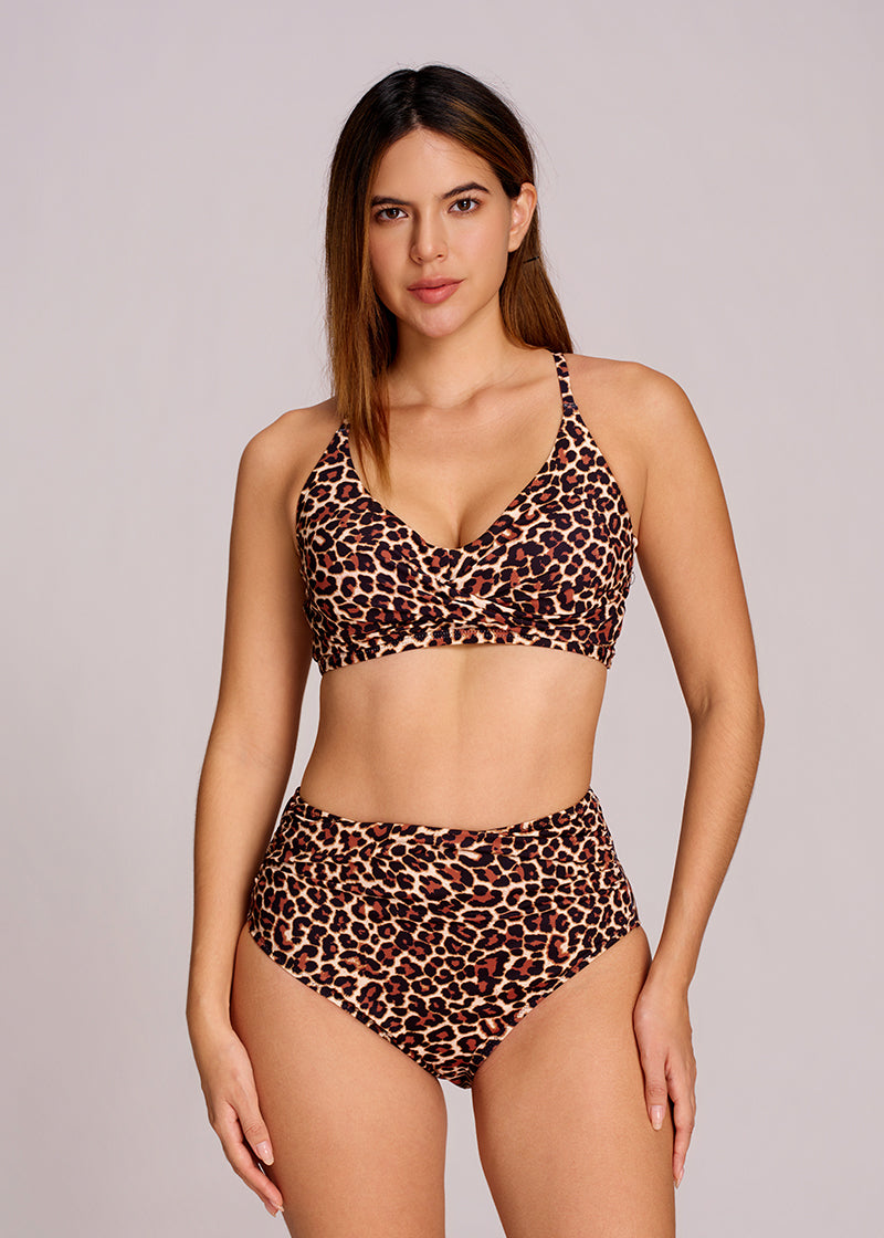 Women's Ruched Tummy Control Bikini Set