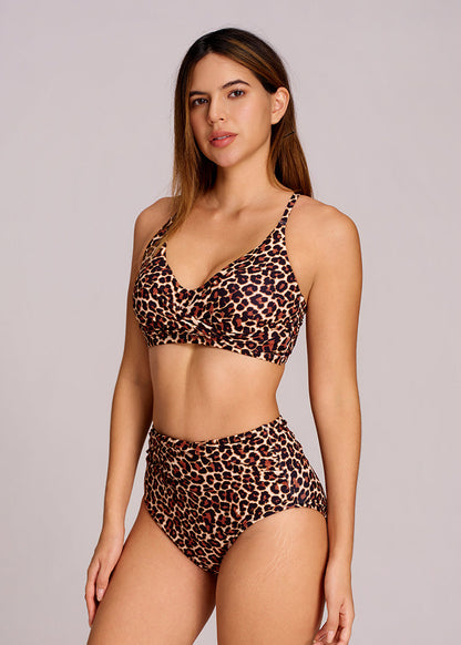 Women's Ruched Tummy Control Bikini Set