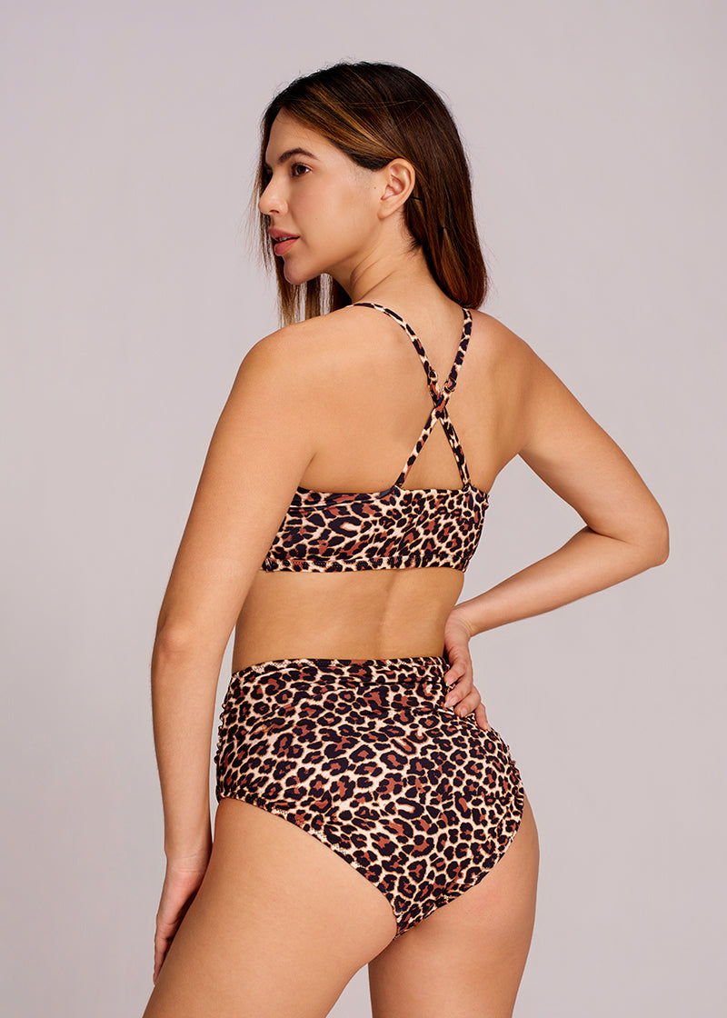 Women's Ruched Tummy Control Bikini Set