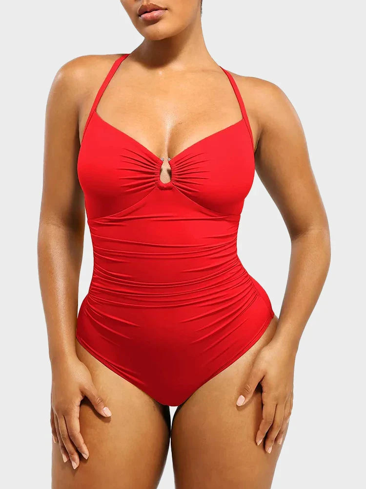 Women's U-Ring Cut Out Shaping Swimsuit