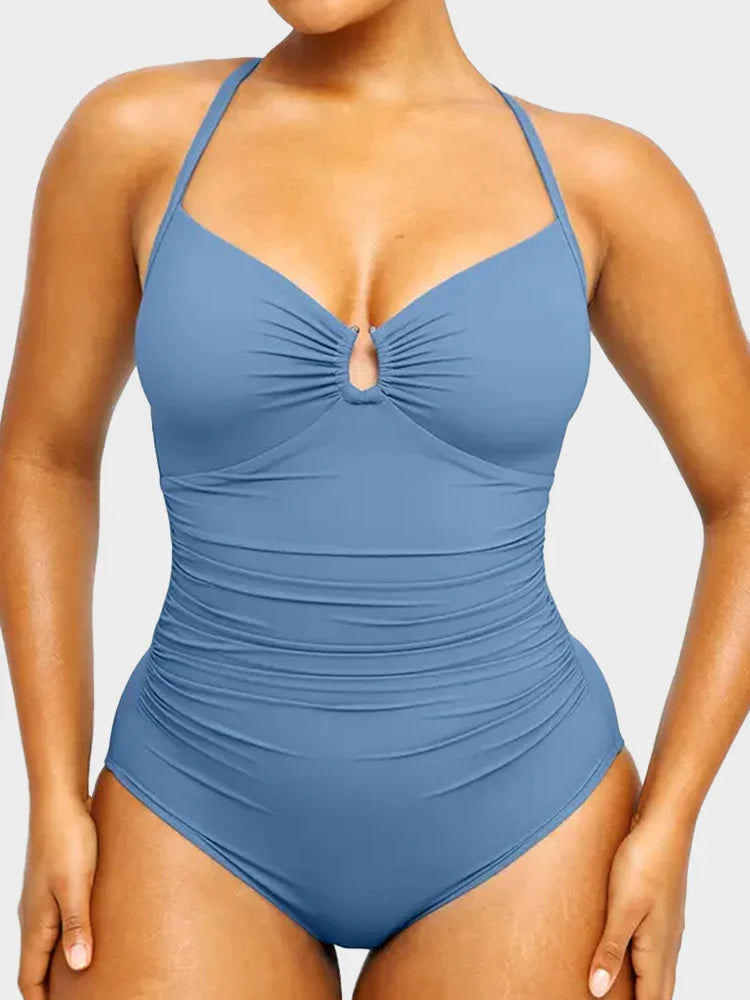 Women's U-Ring Cut Out Shaping Swimsuit