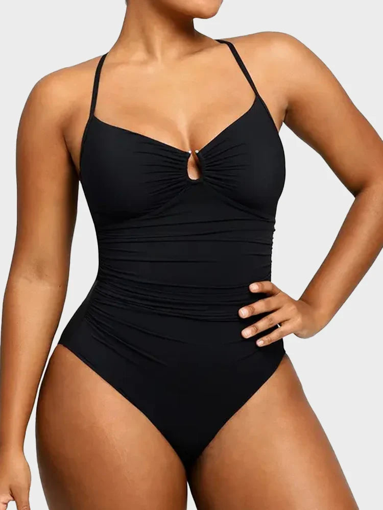 Women's U-Ring Cut Out Shaping Swimsuit