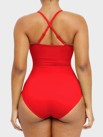 Women's U-Ring Cut Out Shaping Swimsuit