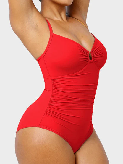 Women's U-Ring Cut Out Shaping Swimsuit