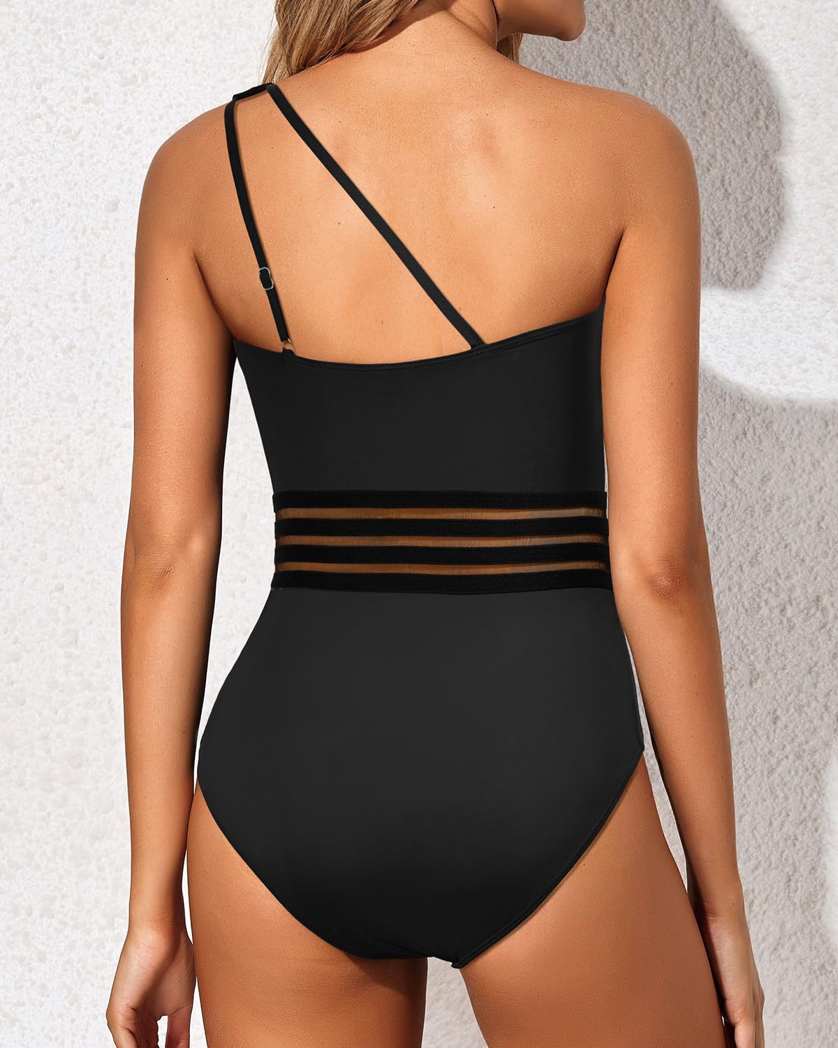 Women's One Shoulder One Piece Swimsuit for Women Tummy Control