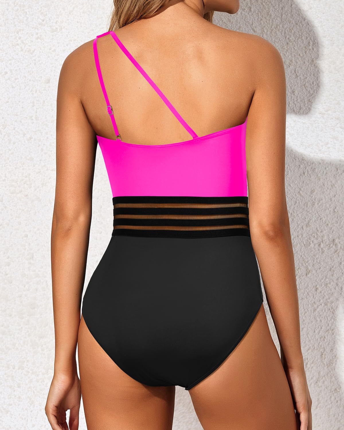 Women's One Shoulder One Piece Swimsuit for Women Tummy Control