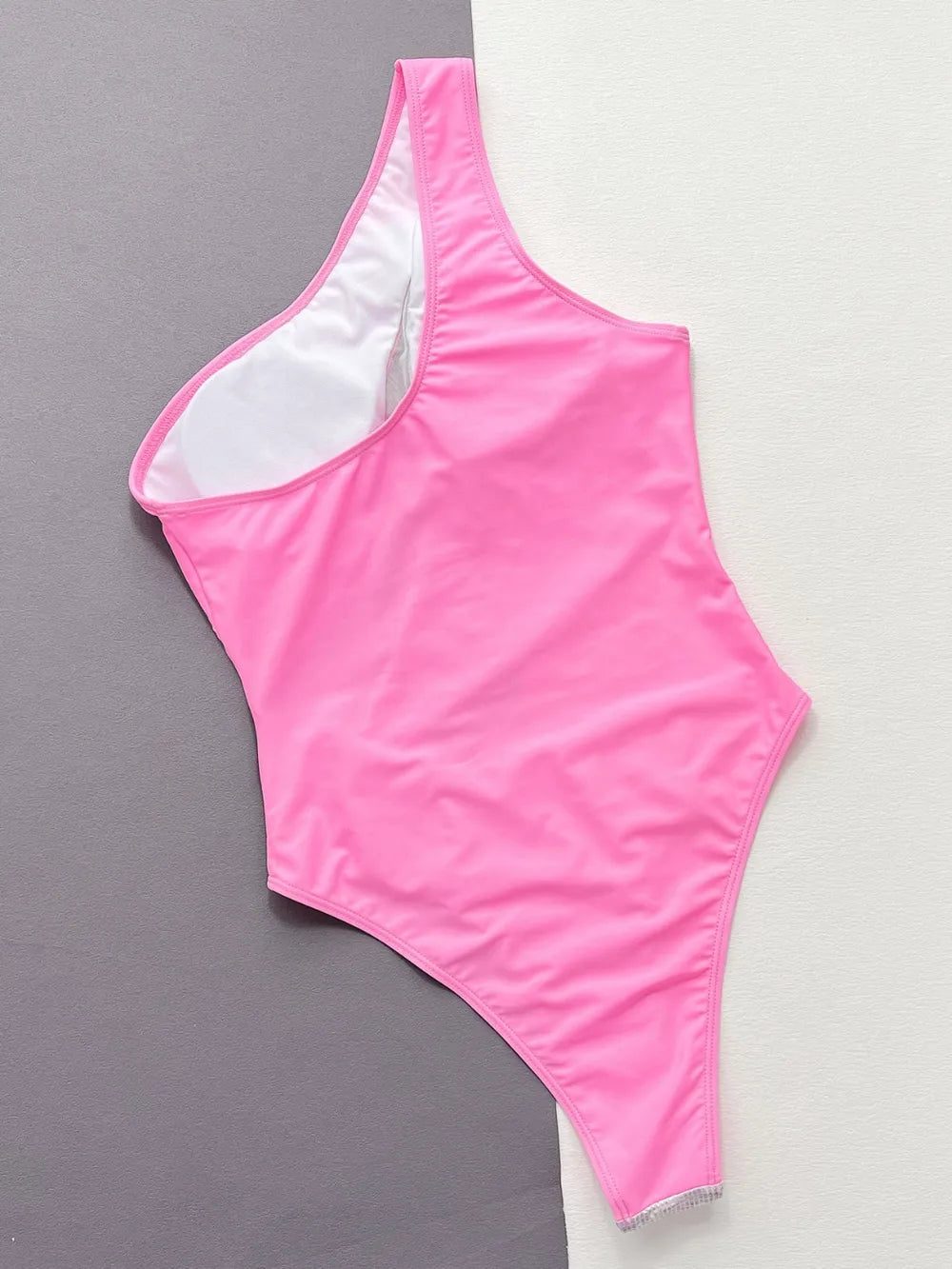 Women's Contrast Panel One-Piece Swimsuit Tummy Control