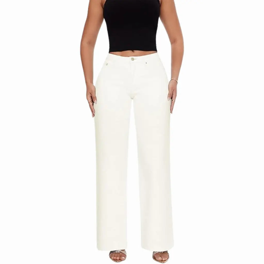 BootyLift™ Mid-Low Rise Stretch Wide-Leg Jeans