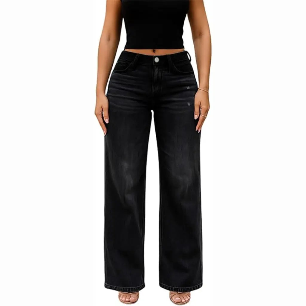 BootyLift™ Mid-Low Rise Stretch Wide-Leg Jeans