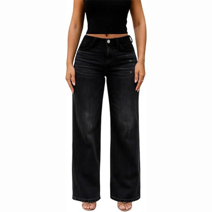 BootyLift™ Mid-Low Rise Stretch Wide-Leg Jeans