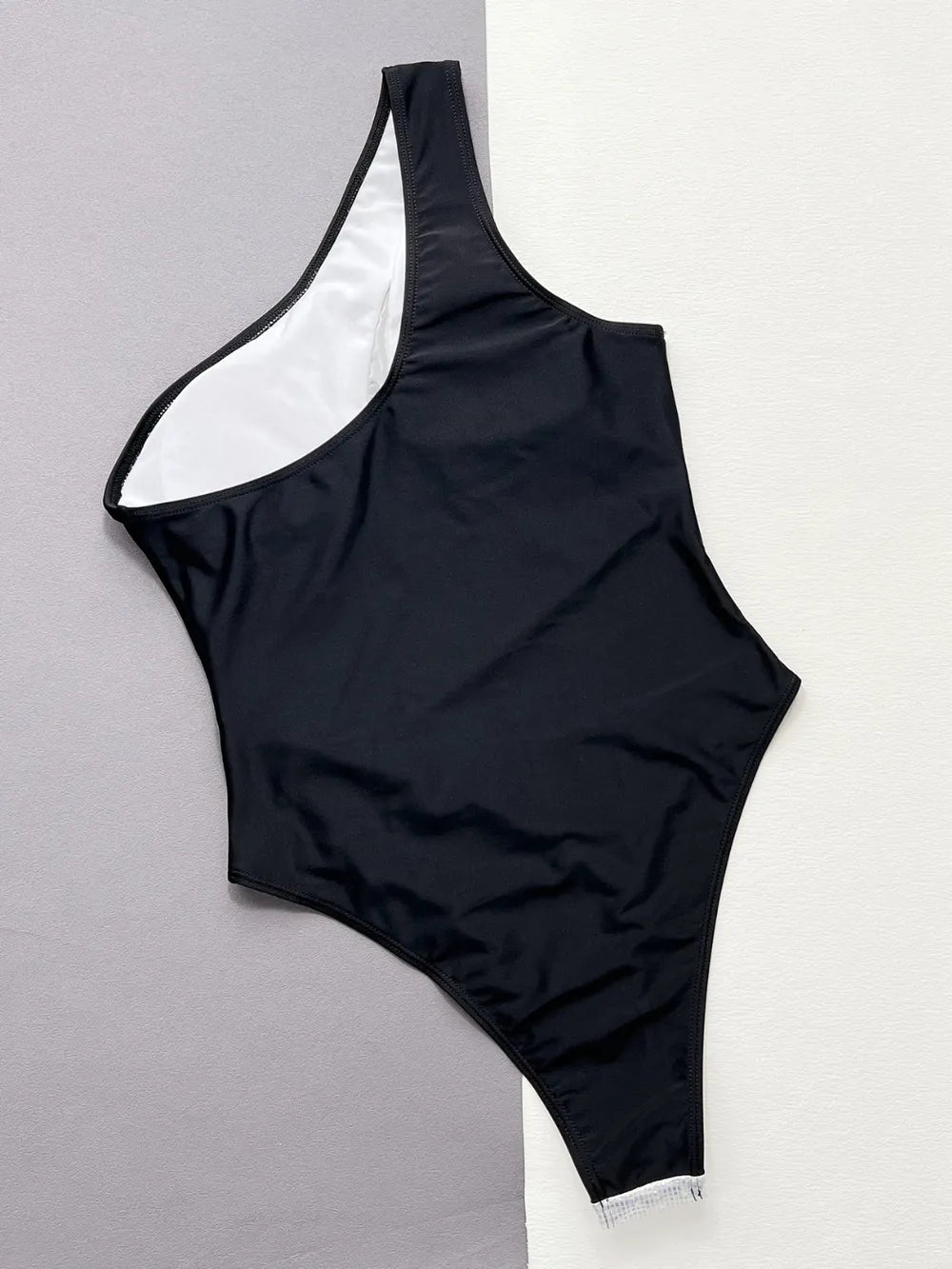 Women's Contrast Panel One-Piece Swimsuit Tummy Control